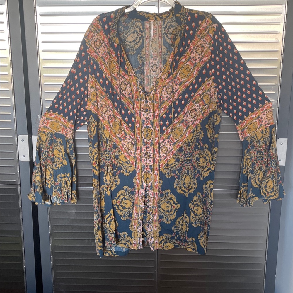 Free People Multicolor Patterned Top